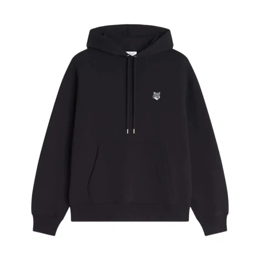 [BUNJANG] Maison Kitsune Grey Fox Hoodie / 메종키츠네 그레이폭스 후드티 블랙/그레이