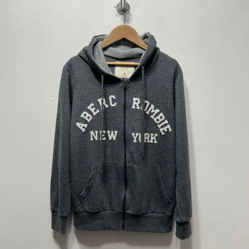 [BUNJANG] Abercrombie &amp; Fitch Grey Hoodie Zip-up - Size S / 아베크롬비 후드집업 그레이 S