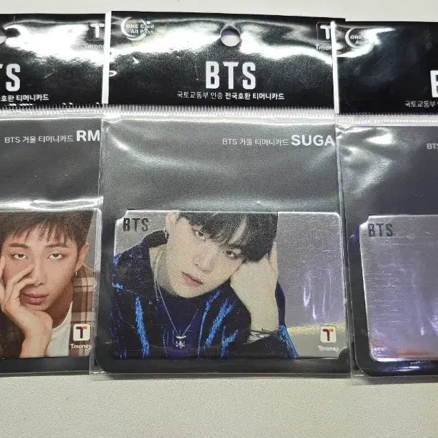 [BUNJANG] BTS RM Suga Jungkook Mirror T-Money Transit Card (Sealed) / BTS 남준 RM 슈가 SUGA 정국 JK 거울 티머니 교통카드 미개봉