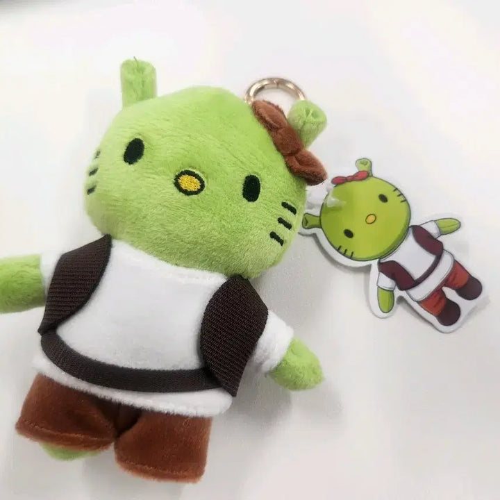 [BUNJANG] Hello Kitty Shrek Collaboration Doll Keyring / 헬로키티 슈렉 콜라보 인형 키링
