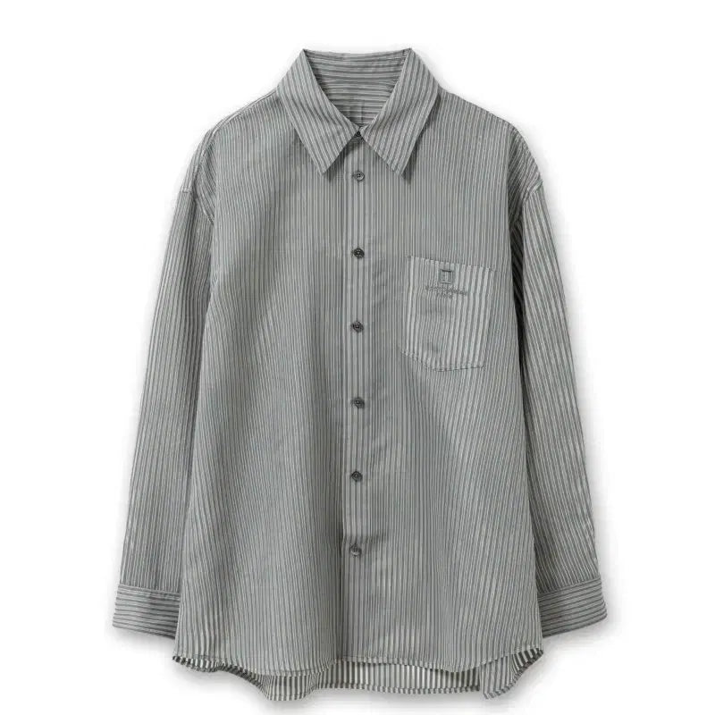 [SOLD OUT] [구매] 우영미 / 25ss 그레이 시어 스트라이프 셔츠 44