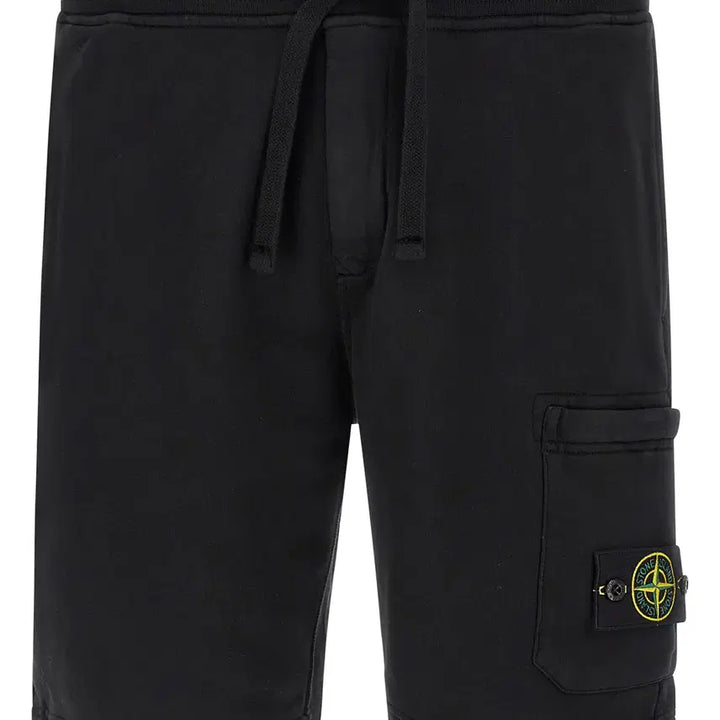 [BUNJANG] Stone Island Logo Patch Shorts Black / (새상품) 스톤아일랜드 로고 패치 반바지 블랙 특