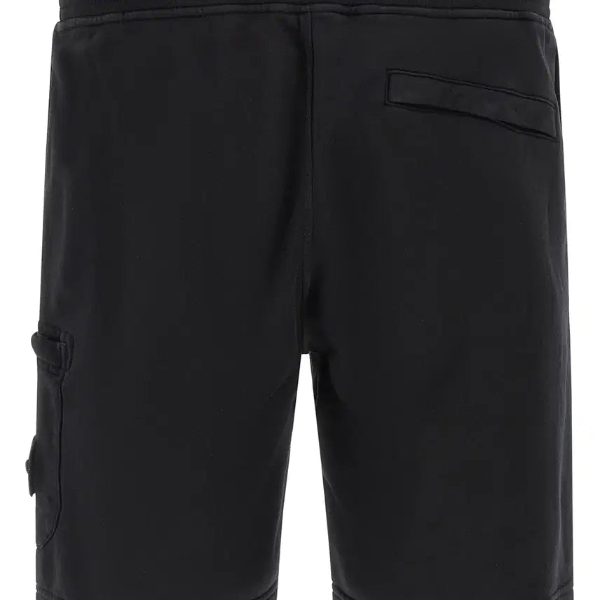 [BUNJANG] Stone Island Logo Patch Shorts Black / (새상품) 스톤아일랜드 로고 패치 반바지 블랙 특