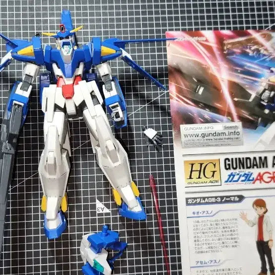[BUNJANG] HG Gundam AGE-3 Normal Assembled Model Kit / HG 건담 에이지3 노멀 가조립