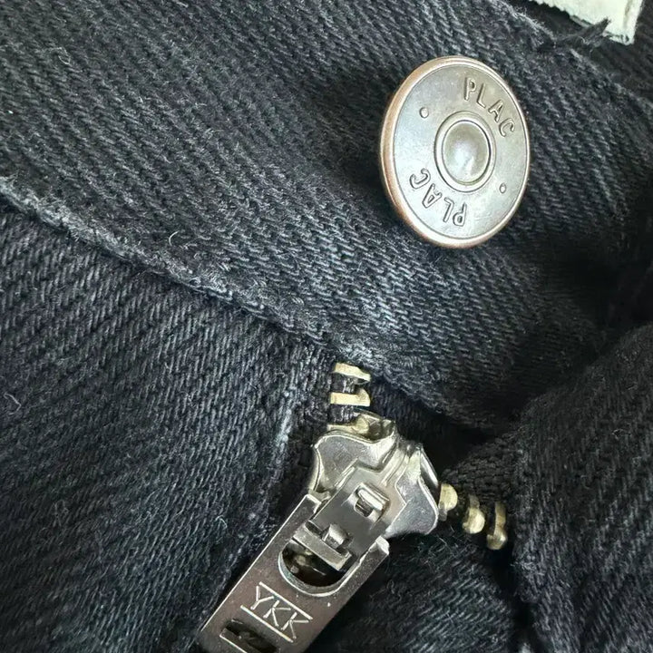 [BUNJANG] Plac X Kang Stylelist Wide Baggy Denim Pants / [정품] 플랙 X 깡스타일리스트  와이드 배기 데님 팬츠 K93 블랙