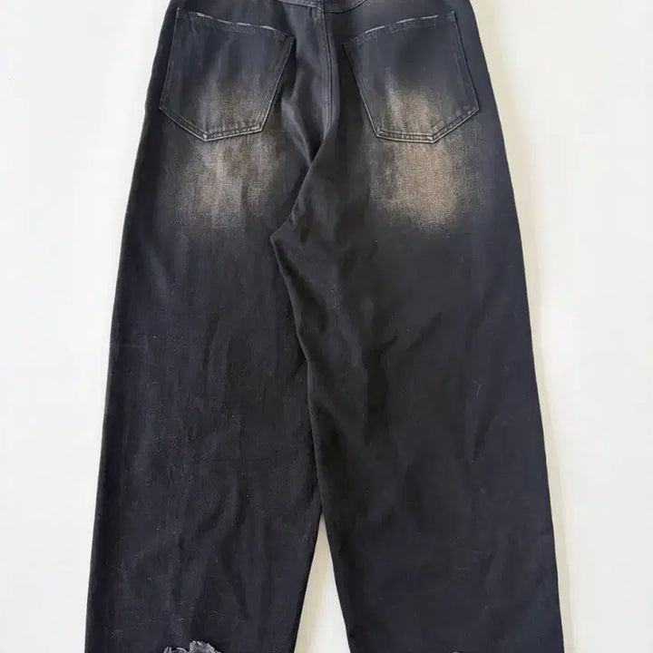 [BUNJANG] Plac X Kang Stylelist Wide Baggy Denim Pants / [정품] 플랙 X 깡스타일리스트  와이드 배기 데님 팬츠 K93 블랙