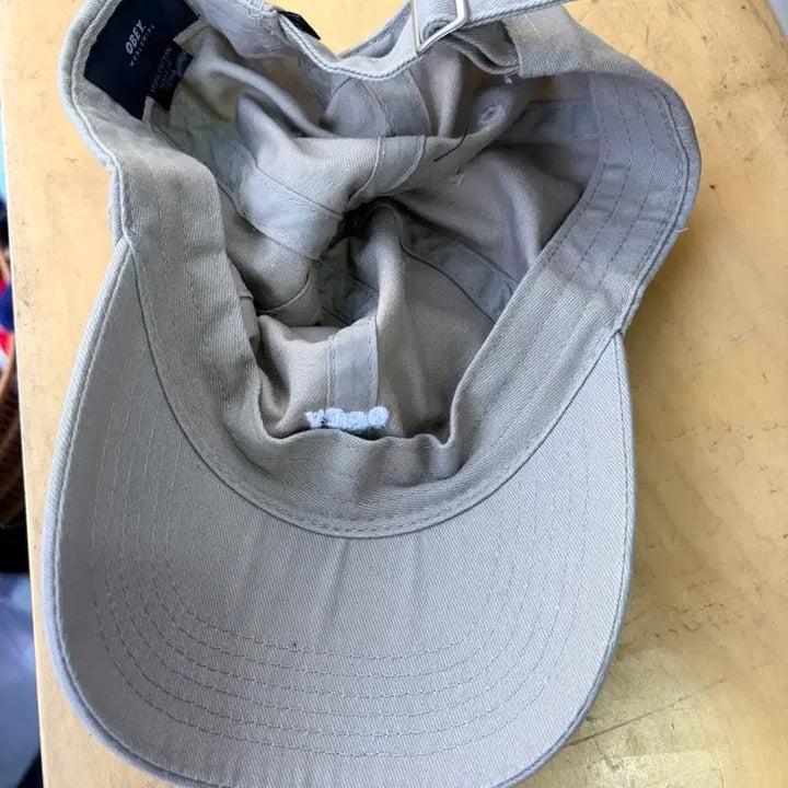 [BUNJANG] OBEY Stitch Detail Logo Ball Cap Khaki / 오베이 OBEY 볼캡 모자 카키