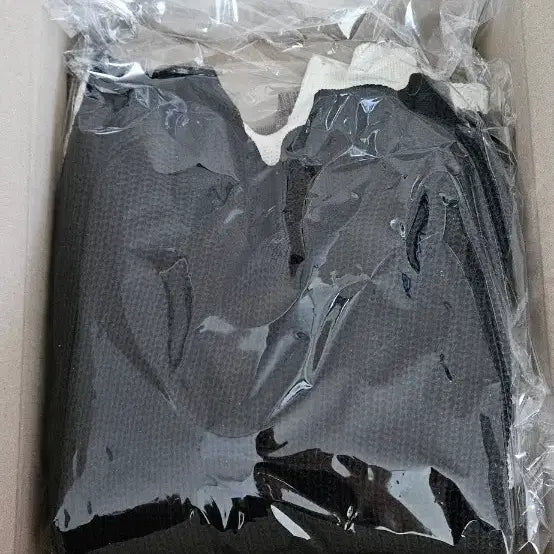 [BUNJANG] See-Through Knit Top Set / 시스루 긴팔 니트 블랙/베이지/아이보리 3종세트