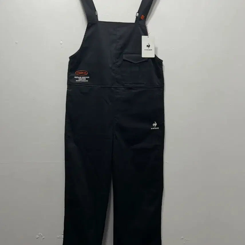[BUNJANG] Le Coq Sportif Black Overall M / 르꼬끄 블랙 오버롤 새상품 M