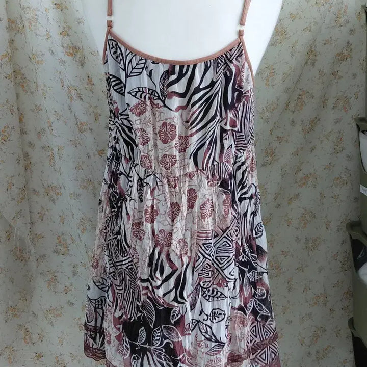 [SOLD OUT] [빈티지] 패턴 나시 원피스 빈티지 스타일