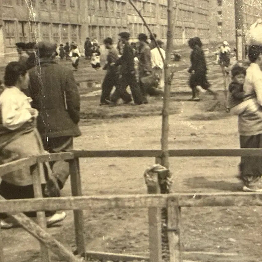 [BUNJANG] 1959 Pyongyang to Czechoslovakia Real Photo Postcard with Postal History / 1959년 - 평양 발송 - 아파트 대로 사진 -체코 행 사진엽서 실체
