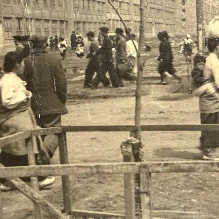 [BUNJANG] 1959 Pyongyang to Czechoslovakia Real Photo Postcard with Postal History / 1959년 - 평양 발송 - 아파트 대로 사진 -체코 행 사진엽서 실체