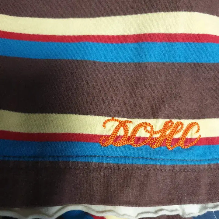[BUNJANG] DOHC Eagle Embroidery Y2K Stripe Polo Shirt (XL) / (00s) DOHC 스트라이프 독수리 자수 Y2K 반팔 카라티 (XL)