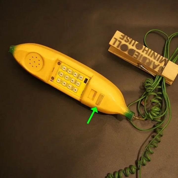 [BUNJANG] Banana Vintage Rotary Phone Interior Prop Classic Telephone / 바나나 빈티지전화기 엔틱전화기 인테리어소품 클래식전화기 고전완구UU