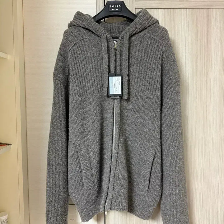 [SOLD OUT] (새상품) 25FW 시스템옴므 멜란지 니트 후드 집업