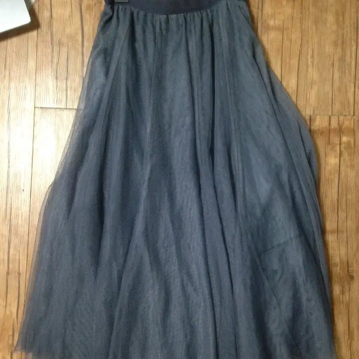 [BUNJANG] Gray &amp; Blue Long Skirt (Free Size) / 요새 입기 좋은 쥐색 + 블루  롱 스커트 Free-사이즈 (긴 치마 )