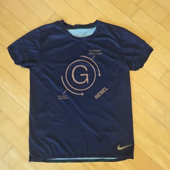 [BUNJANG] Nike Gyakusou Navy Short Sleeve T-shirt / 나이키 Gyakusou 반팔 티셔츠 네이비