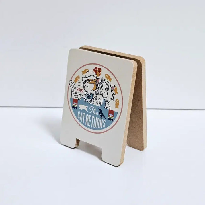 [SOLD OUT] 지브리파크 고양이의 보은 우드 스탠드 클립