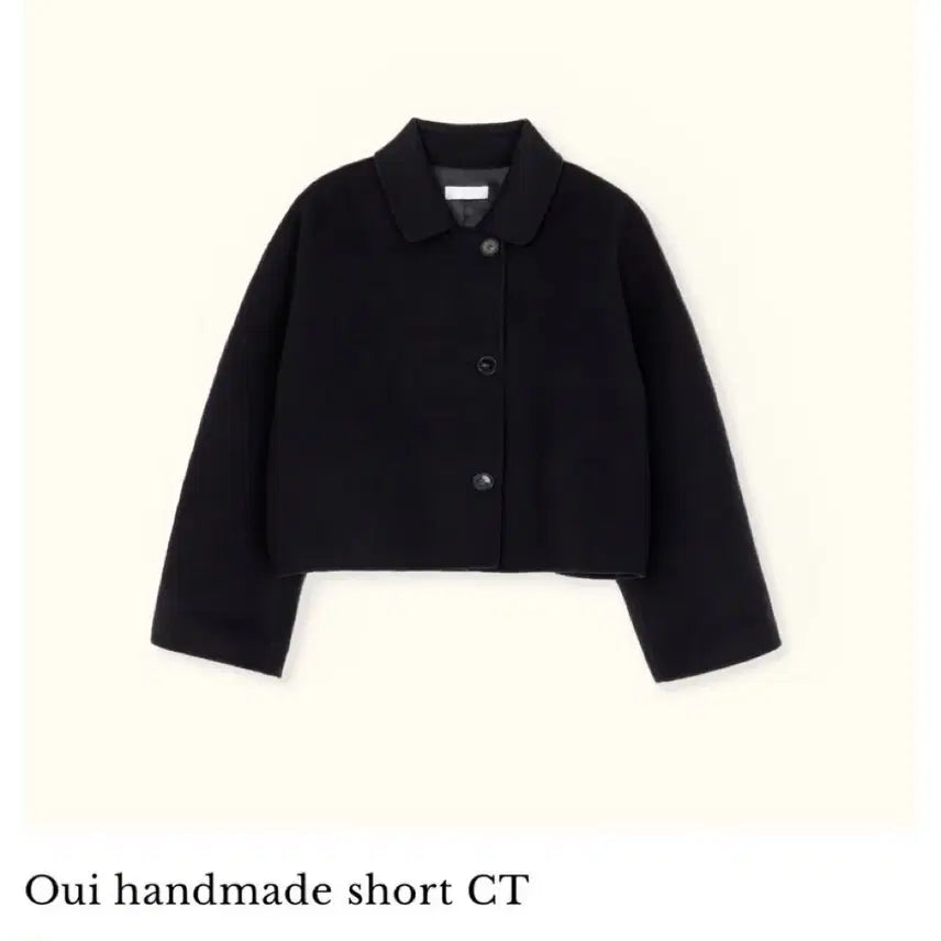 [BUNJANG] Siiye We Handmade Navy Short Coat / 시예 위 헨드메이드 숏 코트 네이비 (새상품)
