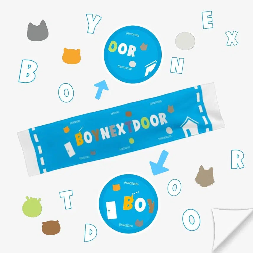 [BUNJANG] BoyNextDoor Slogan Towel / 보이넥스트도어 보넥도 슬로건 타월 타올 양도 판매