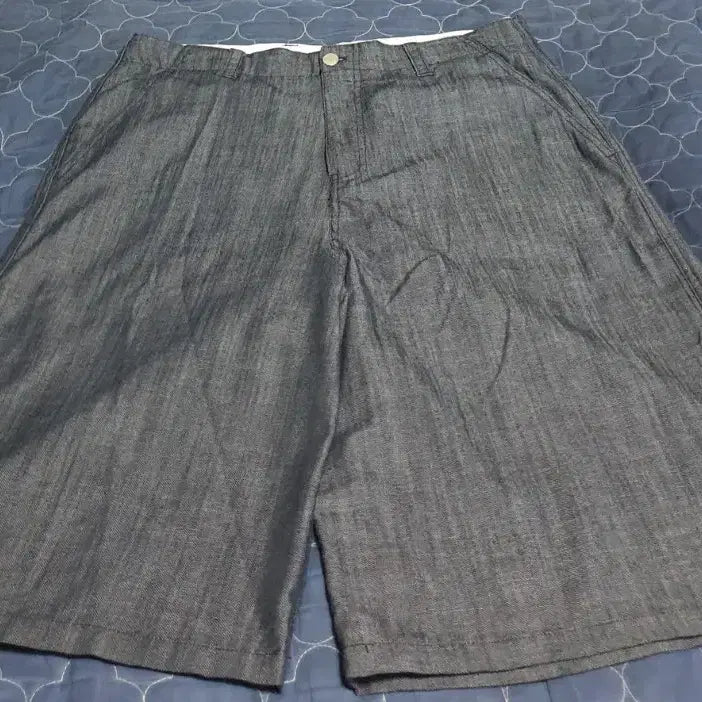 [BUNJANG] Custom A Clock Cotton Washed Linen Bermuda Pants Indigo (32) / 커스텀어클락 코튼 워시드 린넨 버뮤다 팬츠 CP인디고 (32)