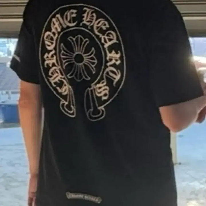[BUNJANG] Chrome Hearts Horseshoe Logo Pocket T-shirt (Black/M) / 크롬하츠 홀스슈 로고 포켓 반팔(블랙/M)