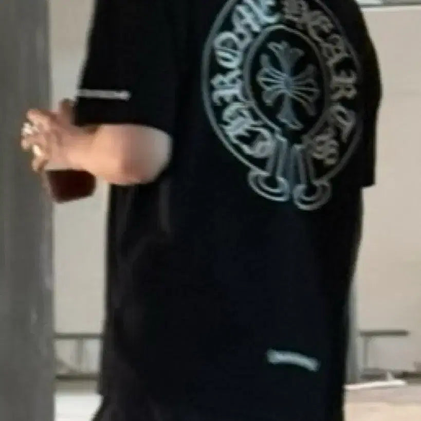 [BUNJANG] Chrome Hearts Horseshoe Logo Pocket T-shirt (Black/M) / 크롬하츠 홀스슈 로고 포켓 반팔(블랙/M)
