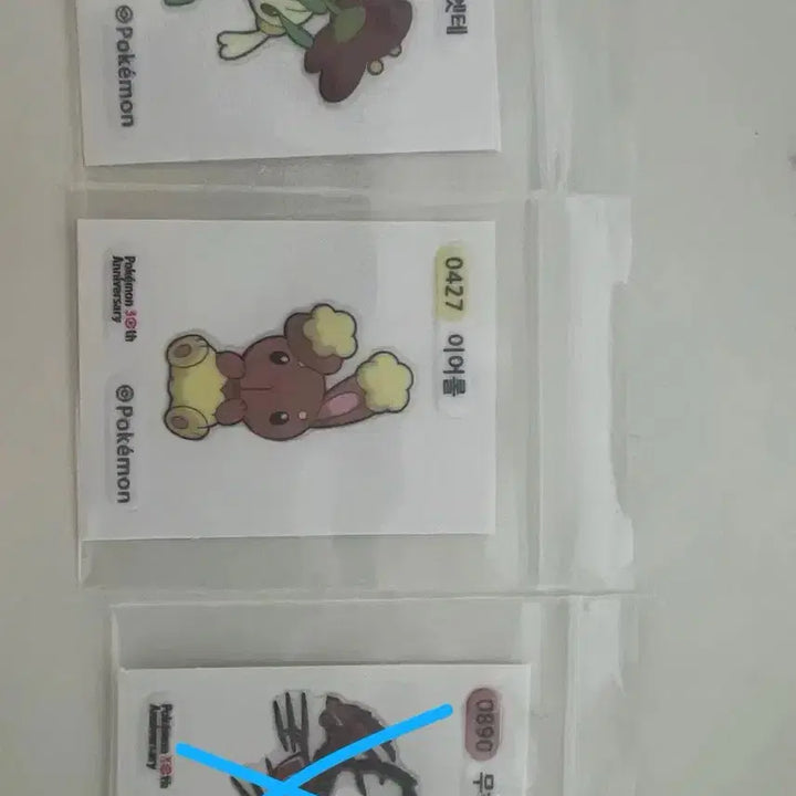 [BUNJANG] Pokemon 30th Anniversary Tteokbokki Stickers Bundle Set / 일괄,개별 둘다 가능)포켓몬 30주년 5종 띠부씰 팔아요