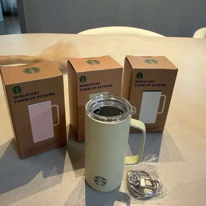 [BUNJANG] Starbucks Yellow Tumbler Keyring / 스타벅스 옐로우 텀블러 키링