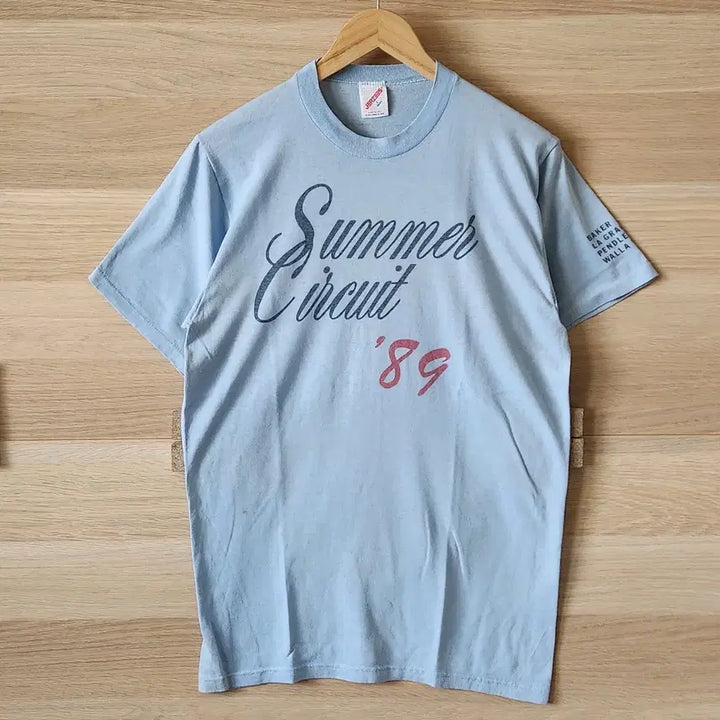[BUNJANG] 80s Vintage USA JERZEES Lace Racing T-Shirt L / 80s 빈티지 USA JERZEES 레이스 기념 티셔츠 L