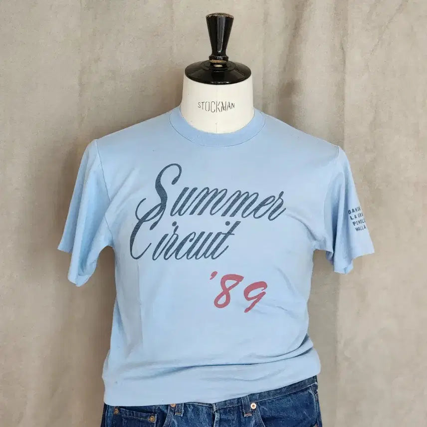 [BUNJANG] 80s Vintage USA JERZEES Lace Racing T-Shirt L / 80s 빈티지 USA JERZEES 레이스 기념 티셔츠 L