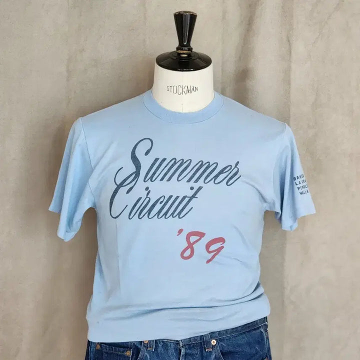 [BUNJANG] 80s Vintage USA JERZEES Lace Racing T-Shirt L / 80s 빈티지 USA JERZEES 레이스 기념 티셔츠 L