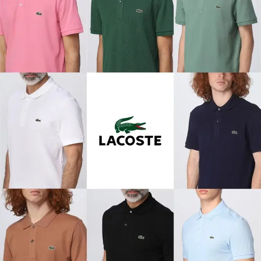 [BUNJANG] Lacoste Slim Fit PK Short Sleeve Polo Shirt / 라코스테 슬림핏 PK 반팔 카라티 (숏 슬리브)