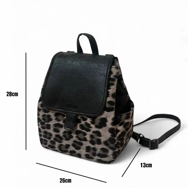 [BUNJANG] Leopard Print Backpack / 레오파드 백팩