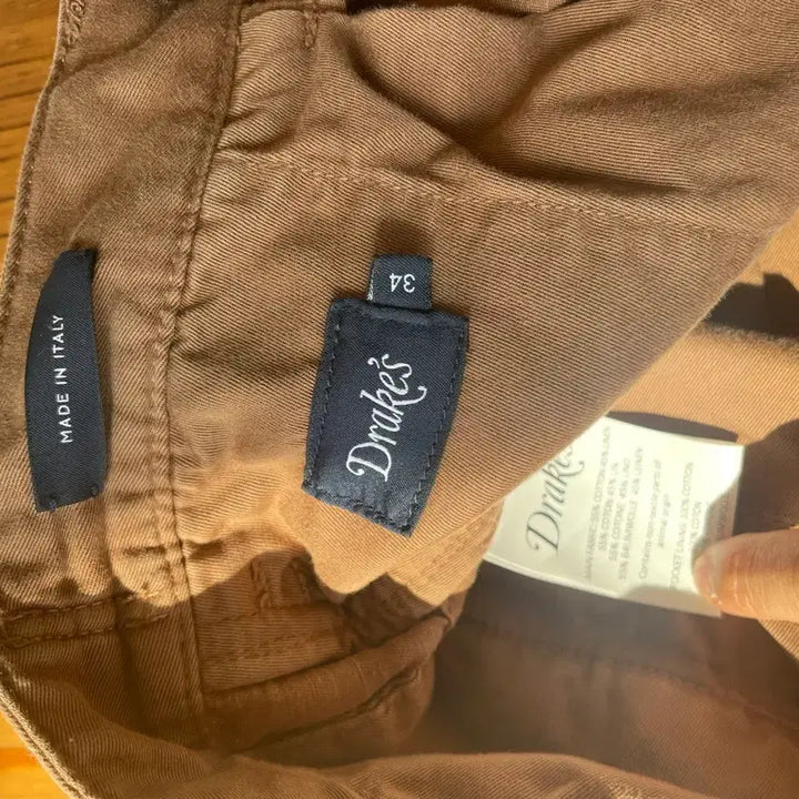 [SOLD OUT] 드레익스 브라운 린넨 트라우져 34