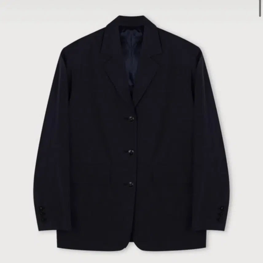[BUNJANG] Ethos Oversized Linen Jacket - Navy / 에토스 오버핏 린넨 자켓 네이비