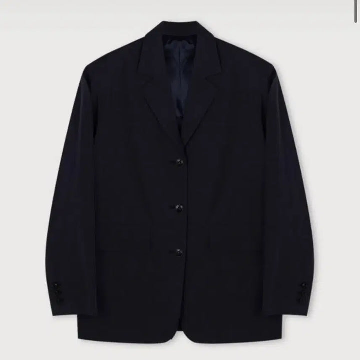 [BUNJANG] Ethos Oversized Linen Jacket - Navy / 에토스 오버핏 린넨 자켓 네이비
