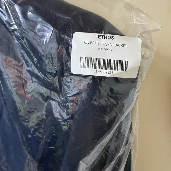 [BUNJANG] Ethos Oversized Linen Jacket - Navy / 에토스 오버핏 린넨 자켓 네이비