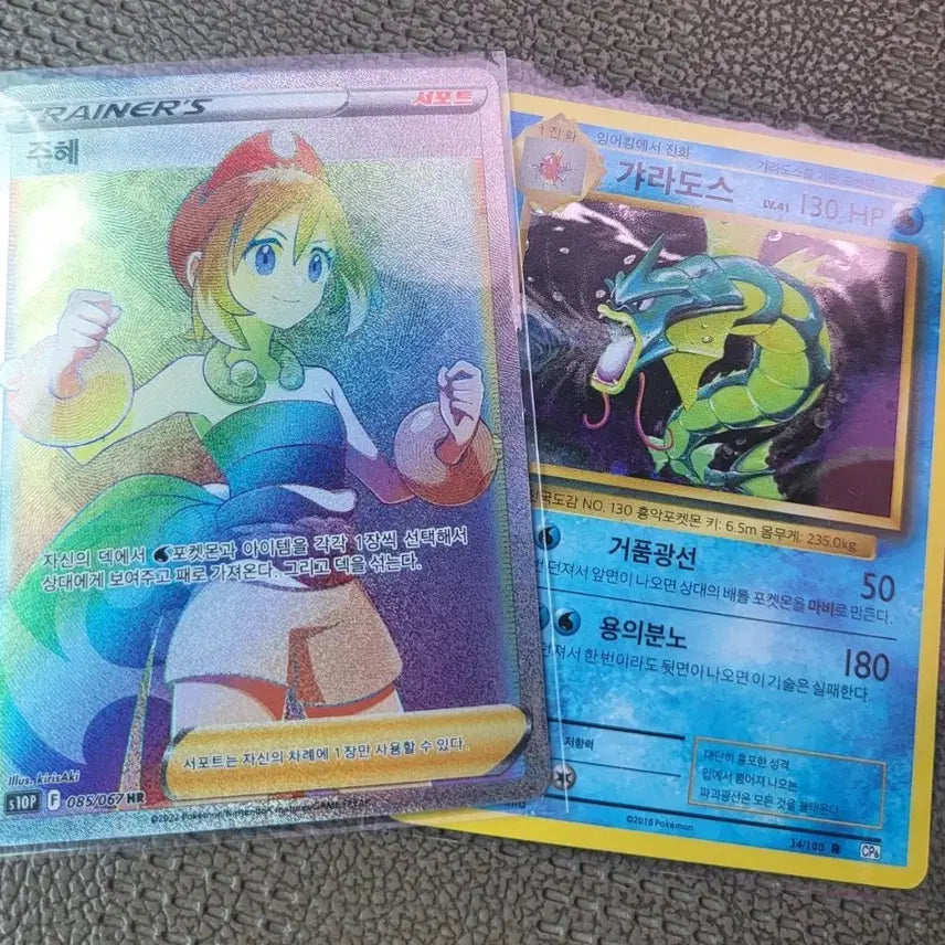 [BUNJANG] Pokemon Juhye HR &amp; Gyarados CP6 Bundle / 주혜 HR + 가라도스 CP6 일괄 급처