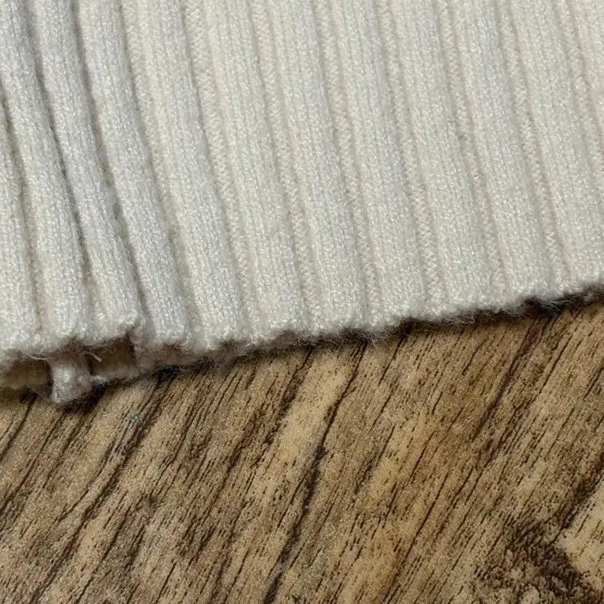 [BUNJANG] Our Cabinet Ribbon Golgi Knit Top Beige / 아워캐비넷 ribbon golgi knit 베이지
