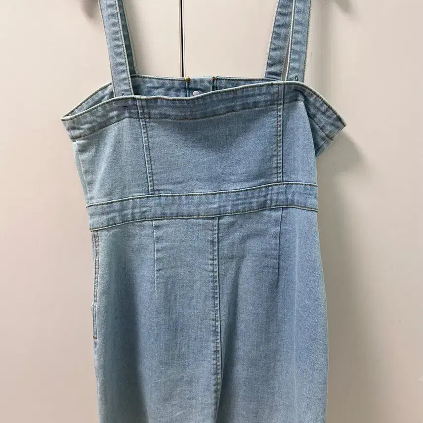 [SOLD OUT] 연청 버튼 미니원피스