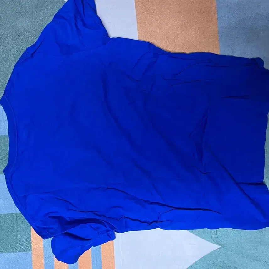[BUNJANG] Musinsa Blue Solid T-shirt / 무신사 반팔티