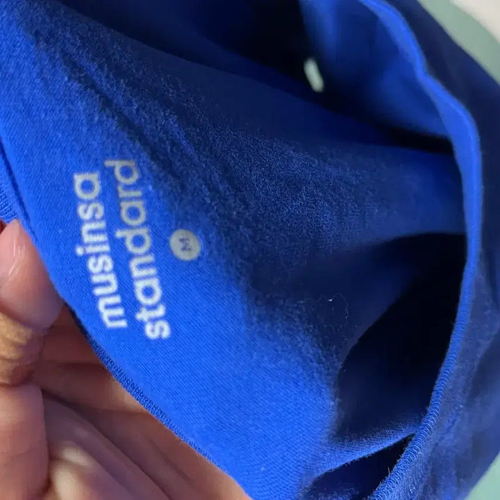 [BUNJANG] Musinsa Blue Solid T-shirt / 무신사 반팔티