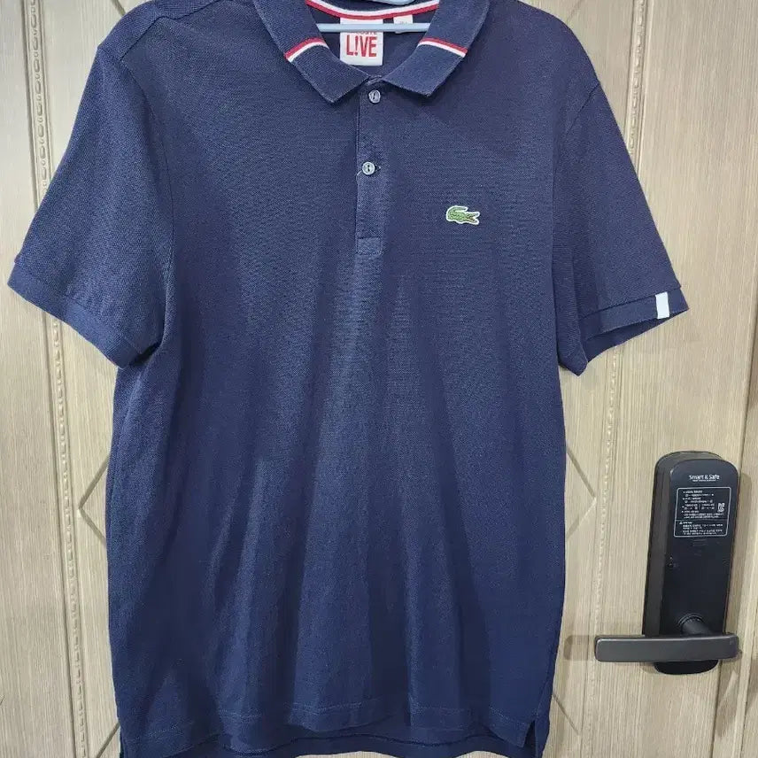 [BUNJANG] Lacoste LIVE Navy Pique Polo Shirt / 라코스테 LIVE 네이비 피케 폴로티셔츠