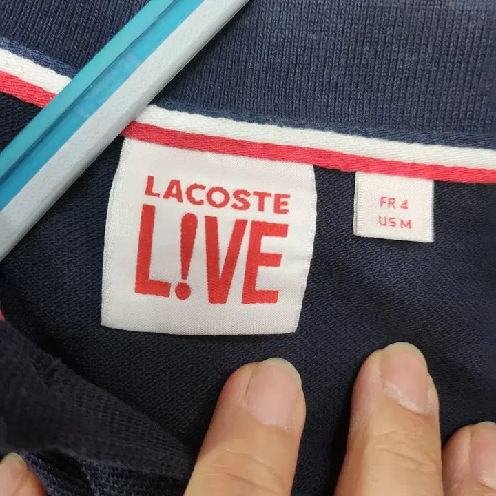 [BUNJANG] Lacoste LIVE Navy Pique Polo Shirt / 라코스테 LIVE 네이비 피케 폴로티셔츠