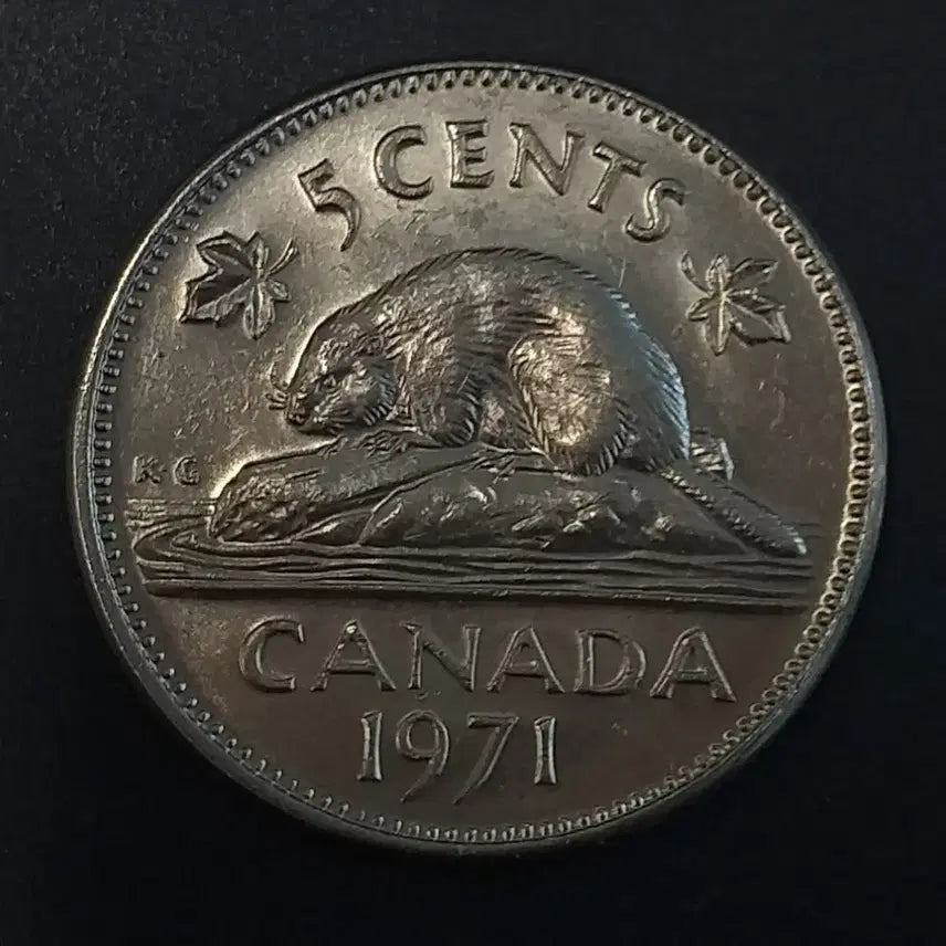[BUNJANG] 1971 Canadian 5 Cent Coin / 1971년 캐나다 5센트 동전 w432