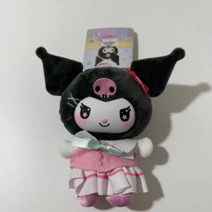 [BUNJANG] Sanrio Kuromi School Look Plush Keyring / 산리오 쿠로미 스쿨룩 인형 키링