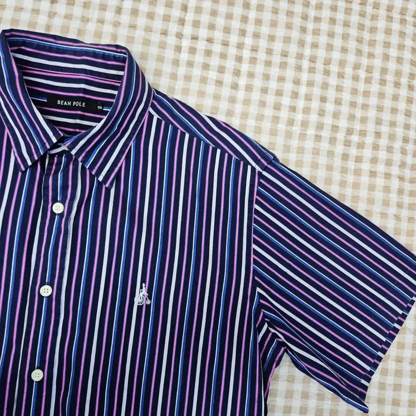 [SOLD OUT] 빈폴 스트라이프 반소매 셔츠 남자100