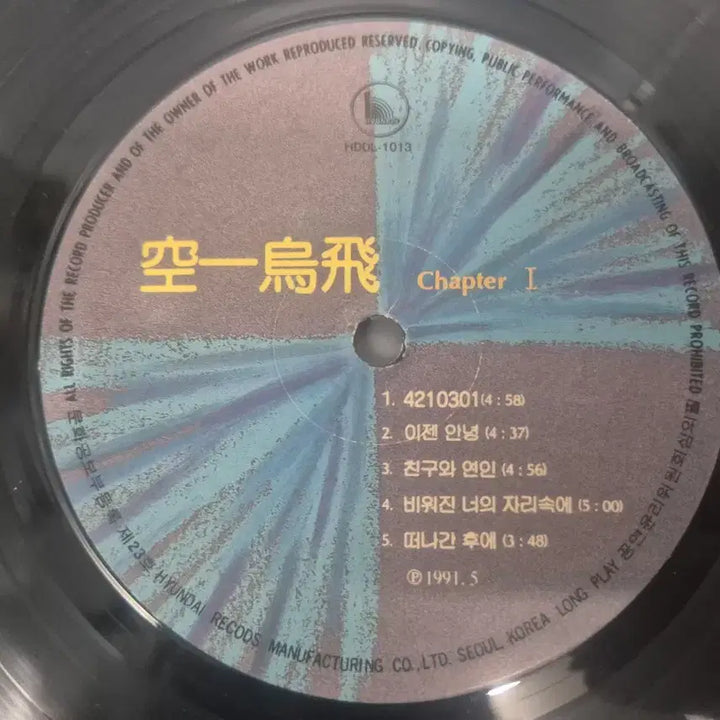 [BUNJANG] 015B LP Record / 공일오비 LP판