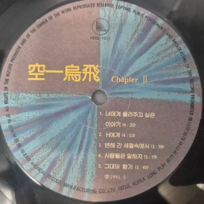 [BUNJANG] 015B LP Record / 공일오비 LP판